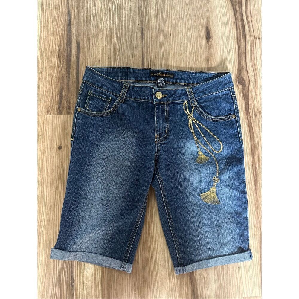 South Pole embroidered hip hop 11 denim normcore shorts